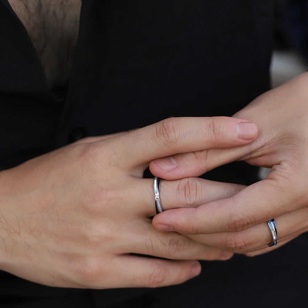 Silver-Tone Interlaced Design Ring