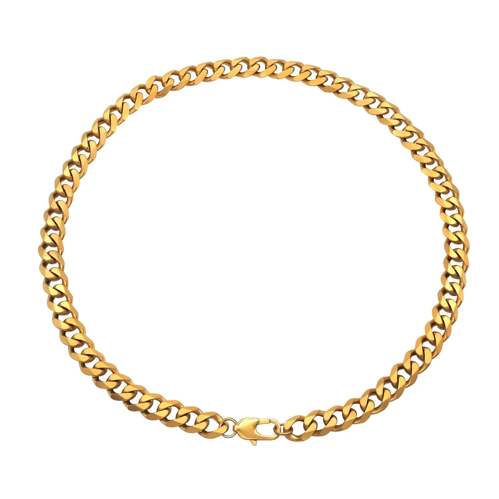 Men's Chunky Gold & Black Cuban Link Chain