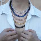 Men's X-Shape Hollow Link Cuban Chain Necklace
