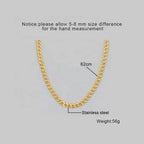 Gold-Tone Stainless Steel Miami Cuban Link Chain