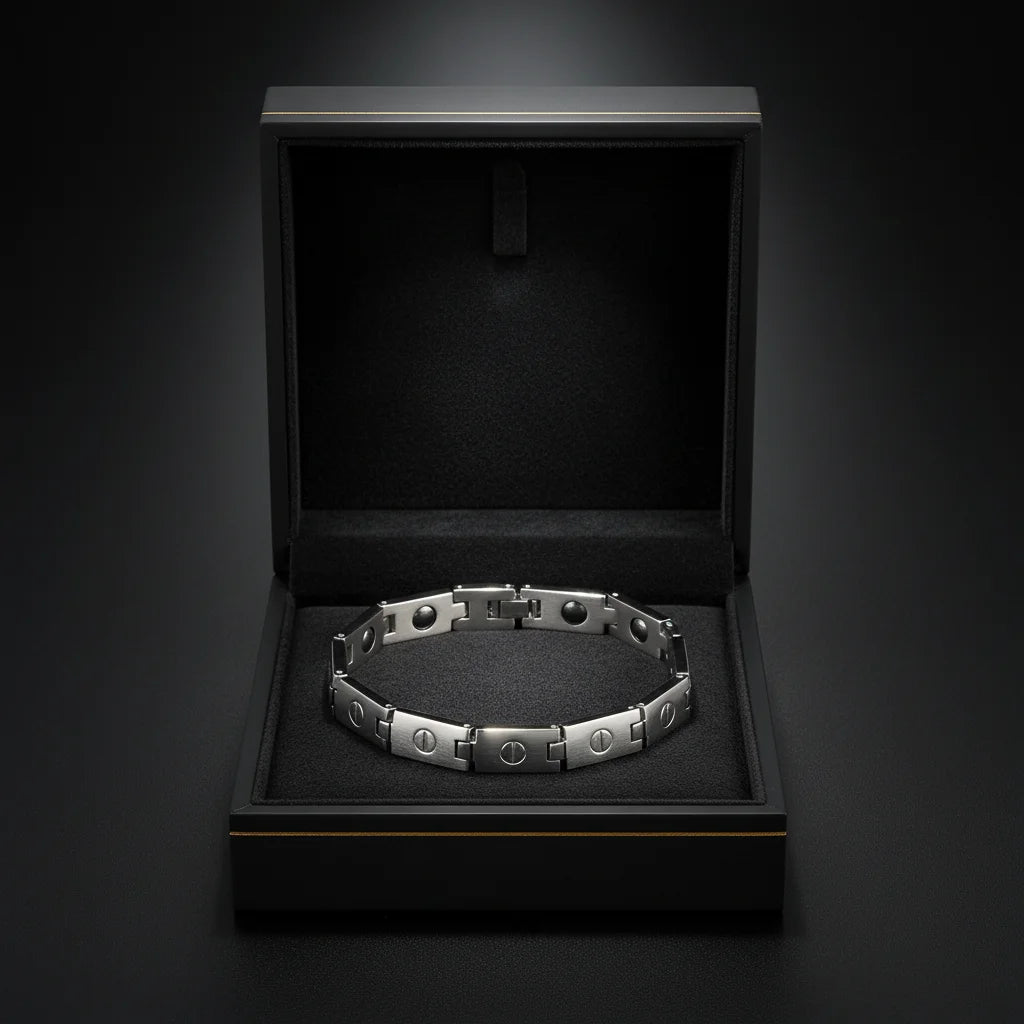 Titanium Link Health Element Bracelet Many Colors