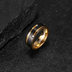 Gold Zirconia Accent Ring