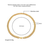 Men's Chunky Gold & Black Cuban Link Chain