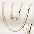 Gold Silver Snake Chain Stainless Steel Necklace
