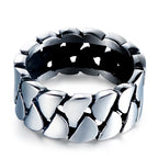 Vintage Bestial Tooth Cuban Link Stainless Steel Ring