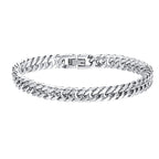 8mm Titanium Steel Curb Link Bracelet black finish view 2