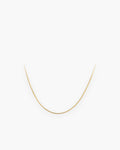 Atlas 0.9 mm snake chain in gold-tone stainless steel, 0.9 mm [c:gold]