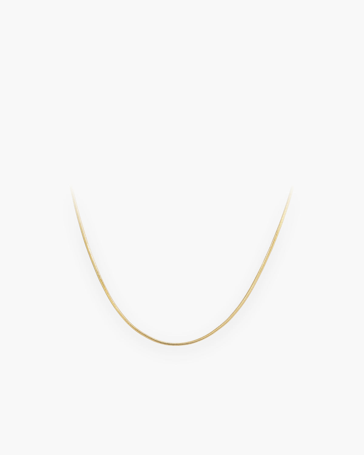 Atlas 0.9 mm snake chain in gold-tone stainless steel, 0.9 mm [c:gold]