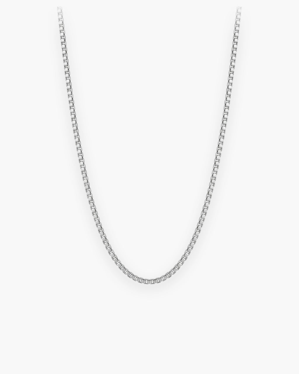 Atlas 1.5 mm box chain in silver-tone stainless steel [c:silver]