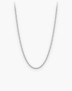 Atlas 1.5 mm box chain in silver-tone stainless steel [c:silver]