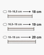 Atlas 11mm Cuban Link Bracelet bracelet lengths 18 to 20 cm with matching wrist sizes [u:mm]