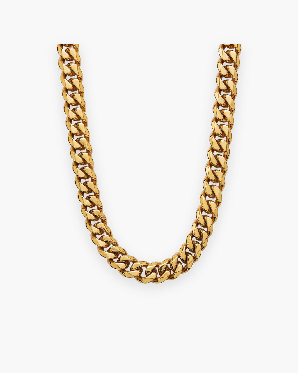 Atlas 14 mm Cuban chain in gold-tone stainless steel, 14 mm [c:gold]