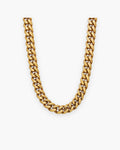 Atlas 14 mm Cuban chain in gold-tone stainless steel, 14 mm [c:gold]