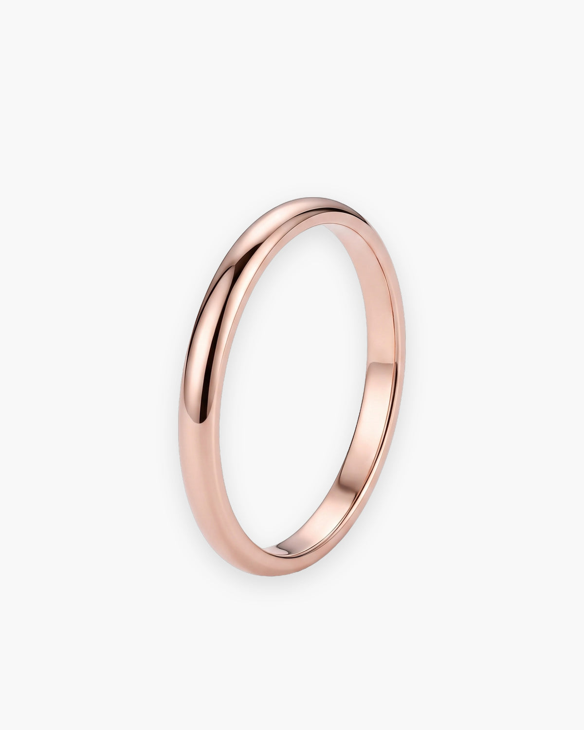 Atlas 2 mm polished band in rose gold-tone titanium steel [c:rosegold]