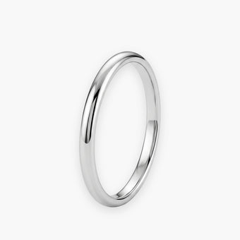 Herren-Bandring 2 mm aus Titanstahl