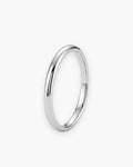 Atlas 2 mm polished band in silver-tone titanium steel [c:silver]