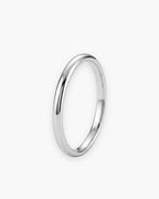 Atlas 2 mm polished band in silver-tone titanium steel [c:silver]