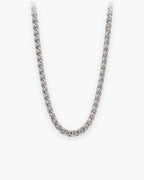 Atlas 3 mm wheat chain in silver stainless steel [c:silver]