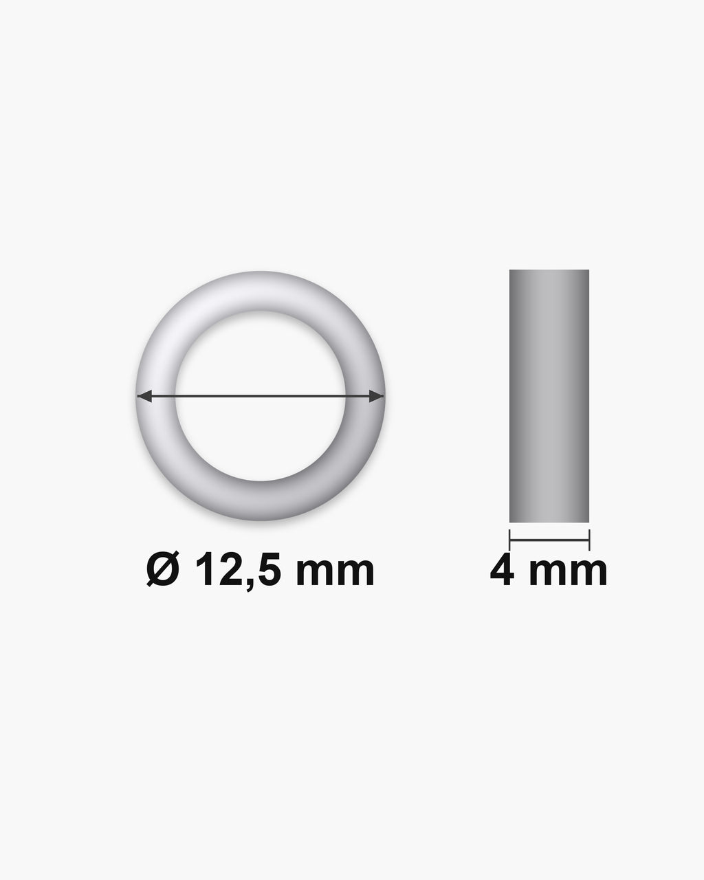 Atlas 4mm hoop earrings dimensions: 12.5 mm across, 4 mm wide [u:mm]