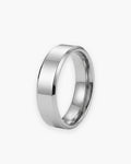 Atlas 6 mm beveled band in silver-tone stainless steel [c:silver]