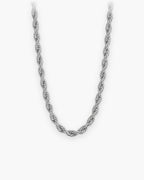 Atlas 6 mm rope chain in silver titanium steel [c:silver]