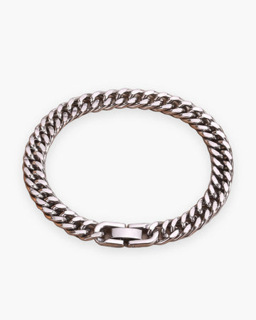 Men's 8mm Curb Link Bracelet with Box Clasp
