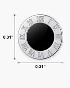 Atlas Roman numeral stud earring diameter 0.31 inch [u:in]