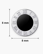 Atlas Roman numeral stud earring diameter 8 mm [u:mm]