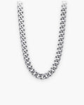 Atlas 9 mm Cuban chain in silver titanium steel [c:silver]