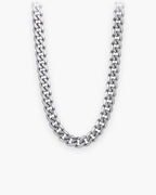 Atlas 9 mm Cuban chain in silver titanium steel [c:silver]