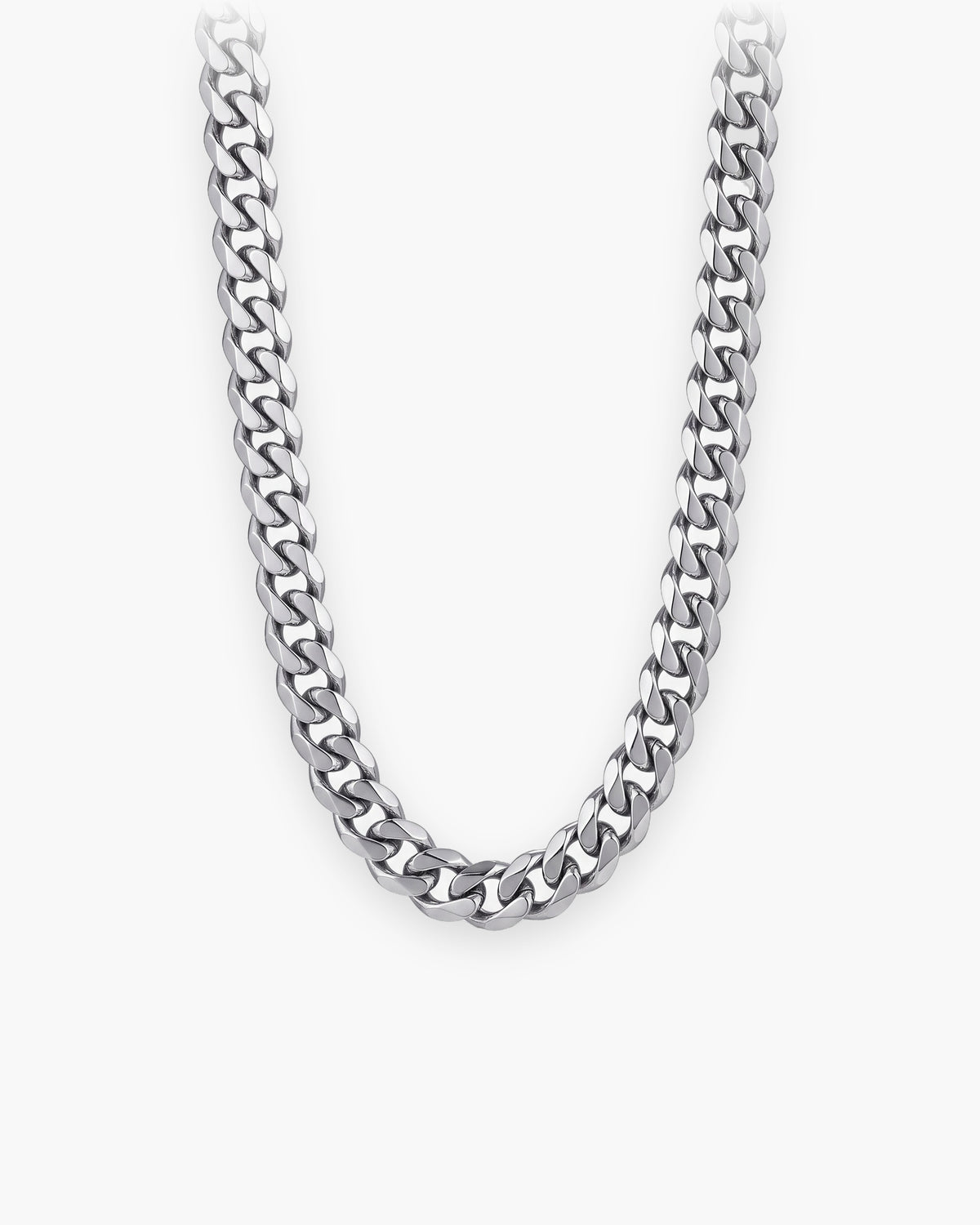 Atlas 9 mm Cuban chain in silver titanium steel [c:silver]
