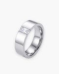 Atlas Baguette Cubic Zirconia Ring in silver-tone [c:silver]