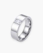 Atlas Baguette Cubic Zirconia Ring in silver-tone [c:silver]