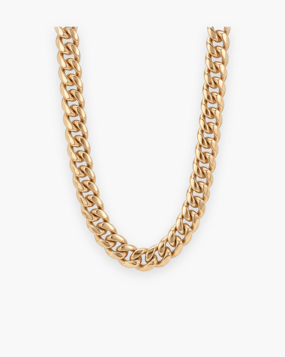 Atlas box clasp Miami Cuban chain in gold-tone stainless steel [c:gold]