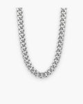 Atlas box clasp Miami Cuban chain in silver stainless steel [c:silver]