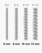 Atlas chain widths at true scale [u:mm]