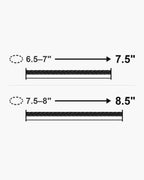Bracelet length guide: wrist 6.5-7 in fits the 7.5 inch bracelet; wrist 7.5-8 in fits the 8.5 inch bracelet [u:in]
