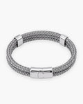 Atlas Braided Magnetic Bracelet in silver-tone [c:silver]