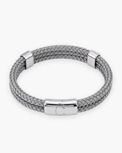 Atlas Braided Magnetic Bracelet in silver-tone [c:silver]