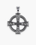 Atlas Celtic knotwork cross pendant in antiqued stainless steel, pendant only [c:pendantonly]