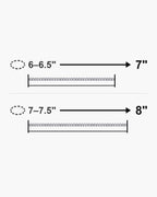 Bracelet length guide: wrist 6-6.5 in fits the 7 inch bracelet; wrist 7-7.5 in fits the 8 inch bracelet [u:in]