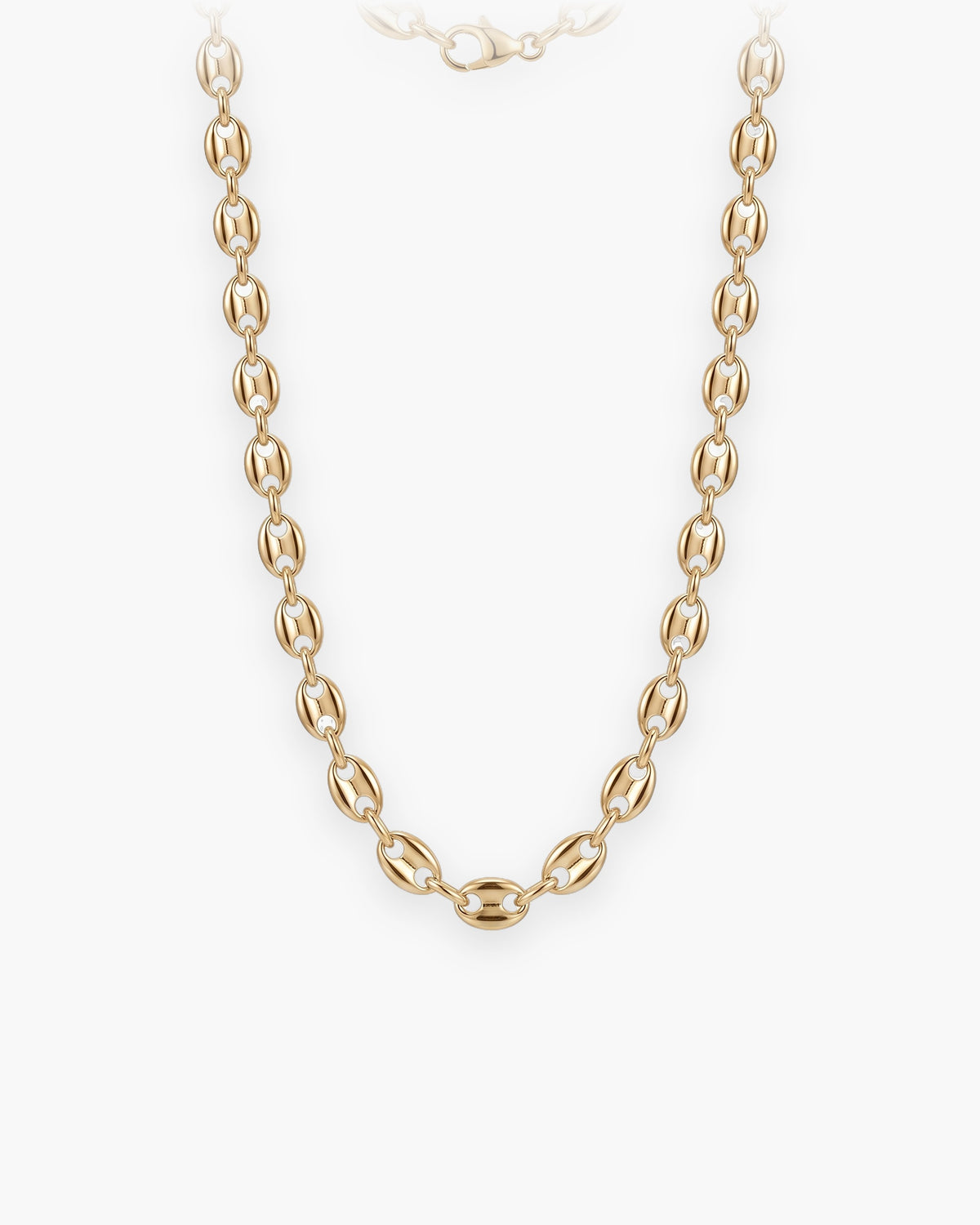 Atlas Coffee Bean Chain in gold-tone [c:gold]