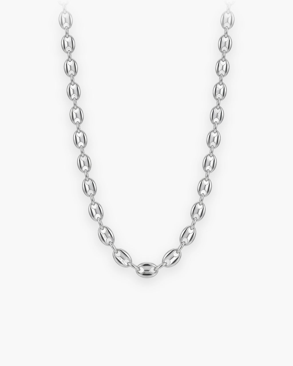 Atlas Coffee Bean Chain in silver [c:silver]