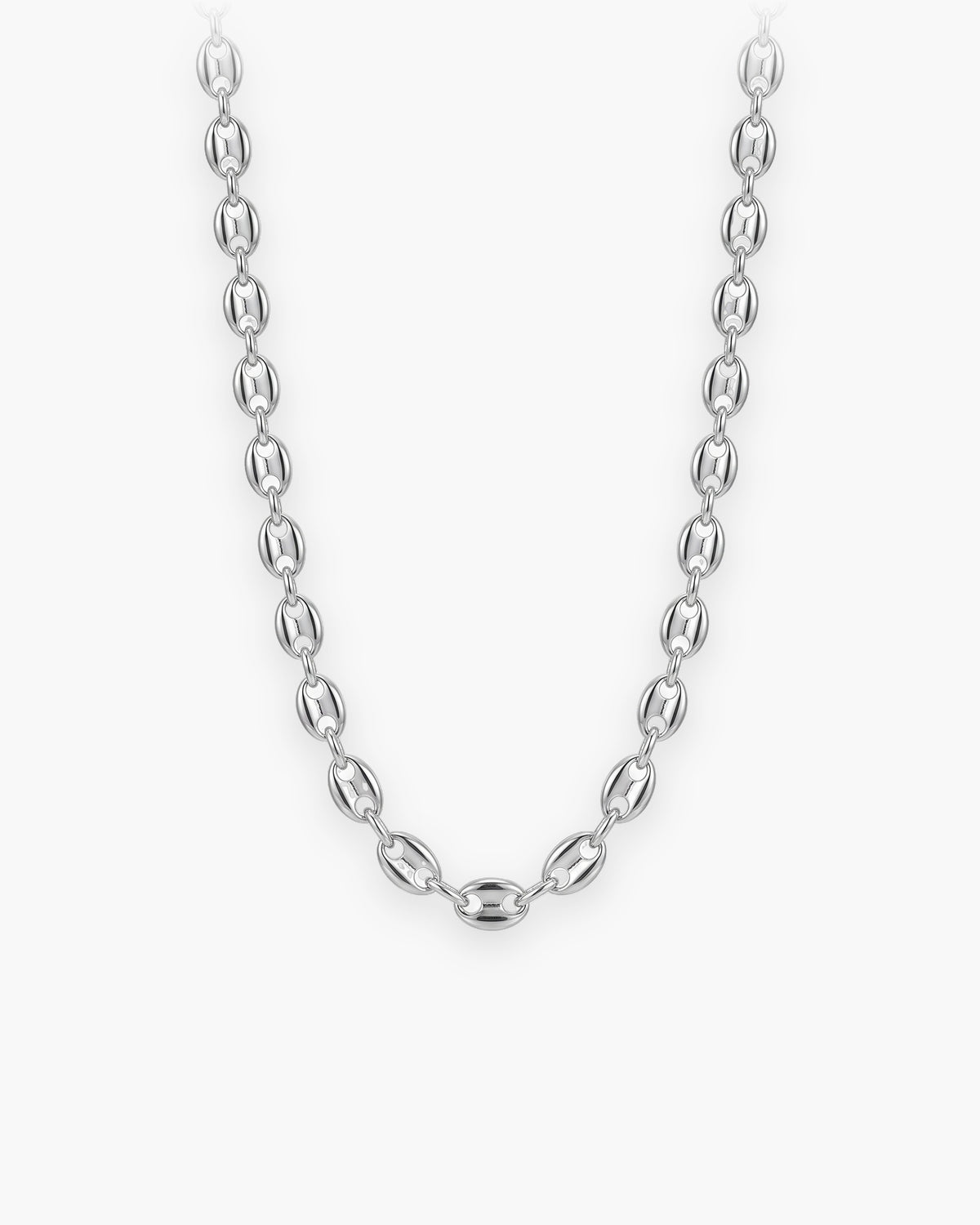 Atlas Coffee Bean Chain in silver [c:silver]