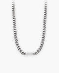 Atlas Cuban bar chain in silver titanium steel [c:silver]