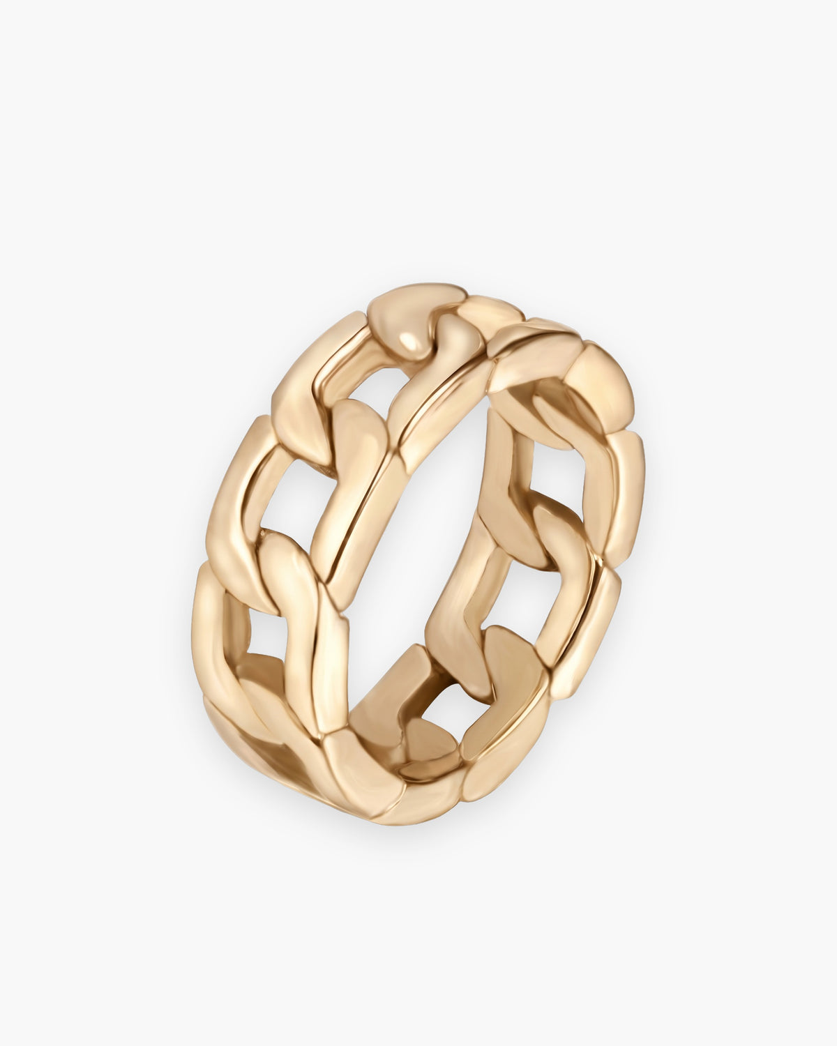 Atlas Cuban Chain Ring in gold-tone [c:gold]