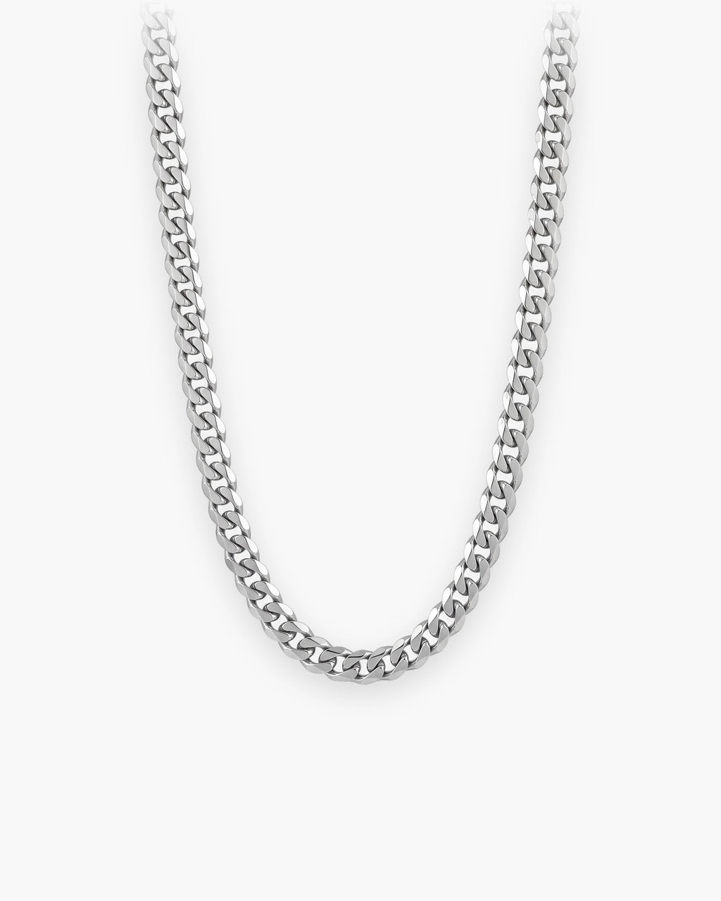 Atlas Cuban chain in polished titanium steel [c:silver]