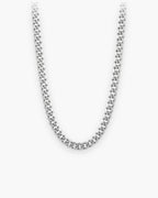 Atlas Cuban chain in polished titanium steel [c:silver]