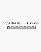 Atlas Cuban link bracelet bracelet length 22 cm with matching wrist size [u:mm]