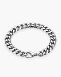 Atlas Cuban link bracelet in silver-tone titanium steel [c:silver]